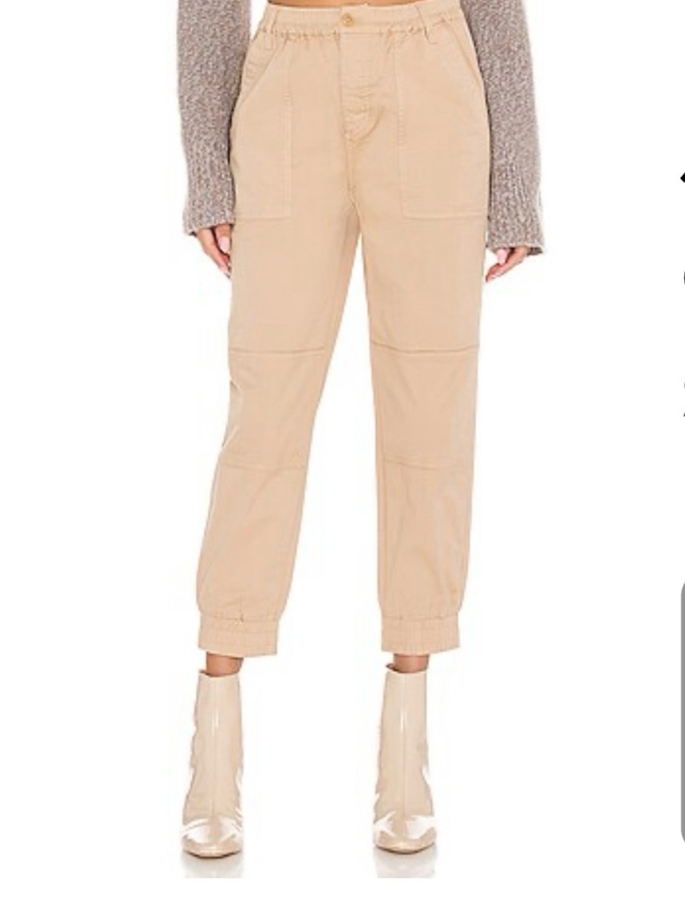Joie Nelina Tan Cropped Jogger Pants Size 8
